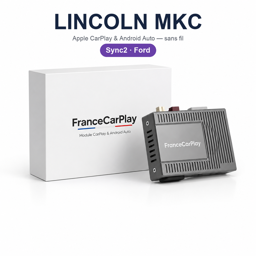 Boîtier CarPlay et Android Auto sans fil pour Lincoln MKC SYNC2