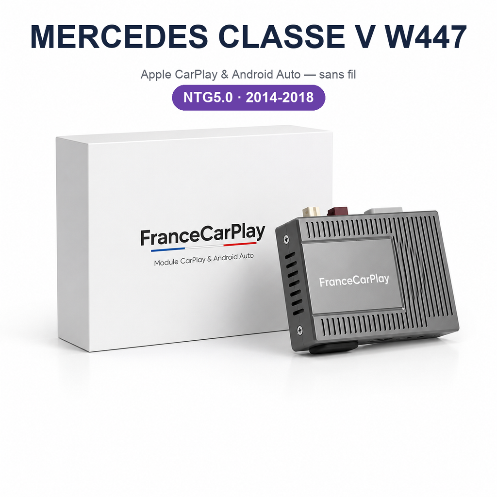 Boîtier CarPlay et Android Auto sans fil pour Mercedes Classe V W447 (2014-2018)