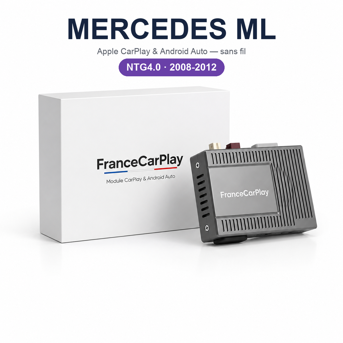 Boîtier CarPlay et Android Auto sans fil pour Mercedes ML NTG4.0 (2008-2012)