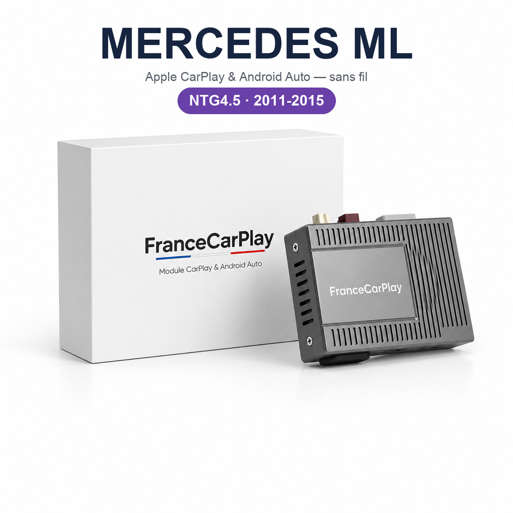 Boîtier CarPlay et Android Auto sans fil pour Mercedes ML NTG4.5 (2011-2015)