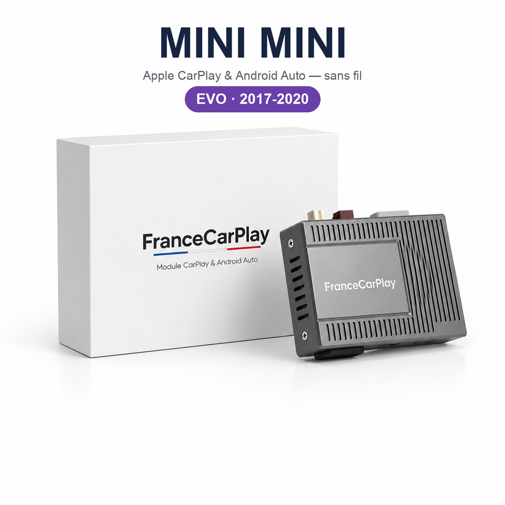 Boîtier CarPlay et Android Auto sans fil pour Mini EVO (2017-2020)