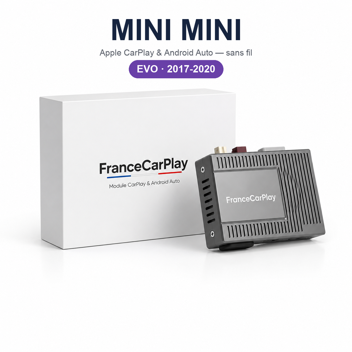 Boîtier CarPlay et Android Auto sans fil pour Mini EVO (2017-2020)
