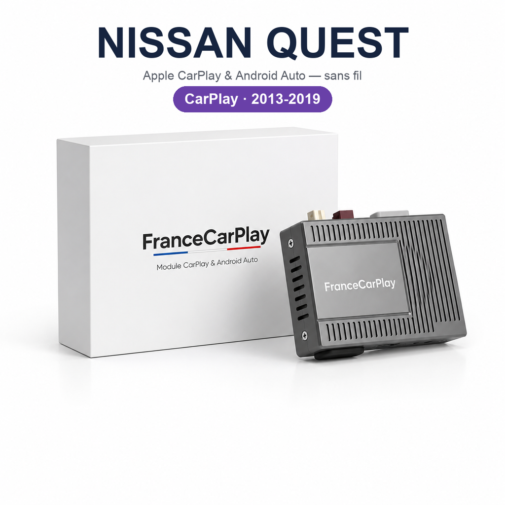 Boîtier CarPlay et Android Auto sans fil pour Nissan Quest (2013-2019)