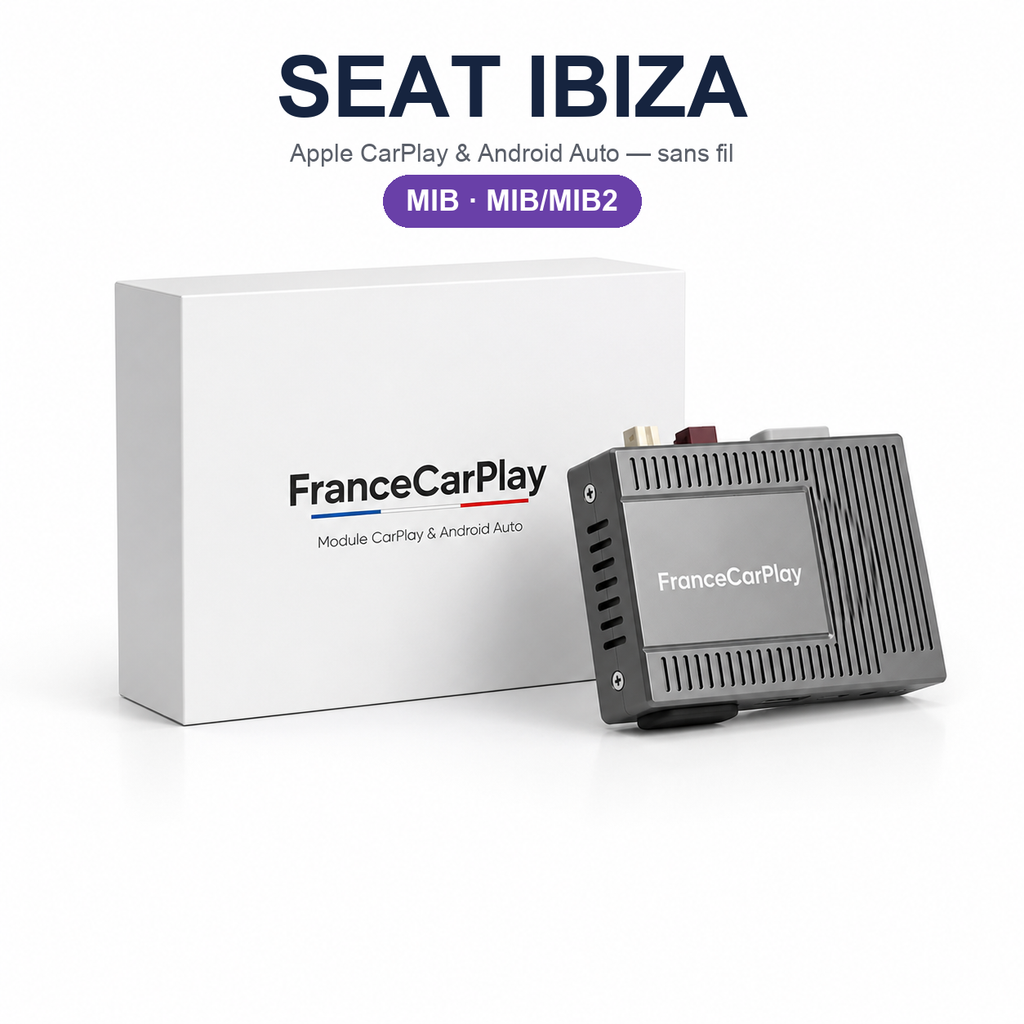 Boîtier CarPlay et Android Auto sans fil pour Seat Ibiza MIB (2013-2018)