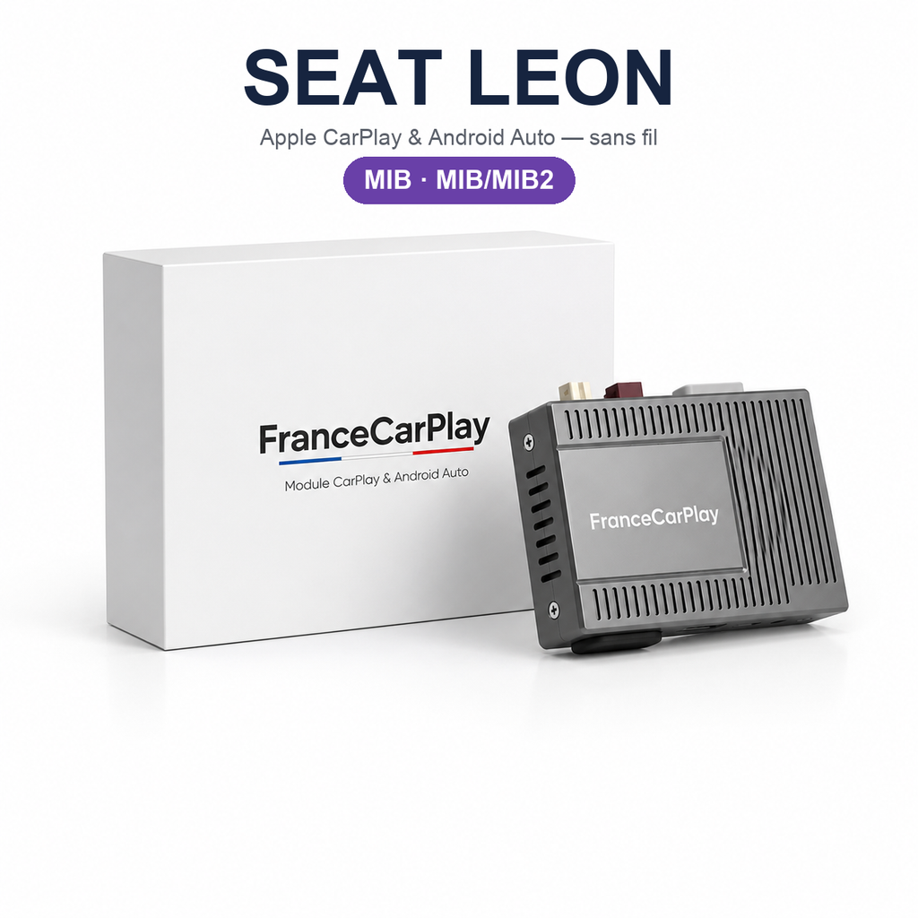 Boîtier CarPlay et Android Auto sans fil pour Seat Leon MIB (2013-2018)