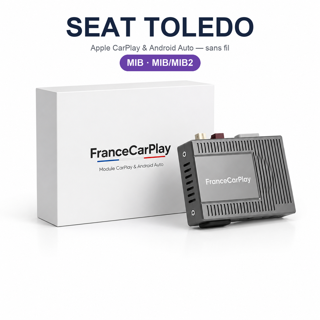 Boîtier CarPlay et Android Auto sans fil pour Seat Toledo MIB (2013-2018)