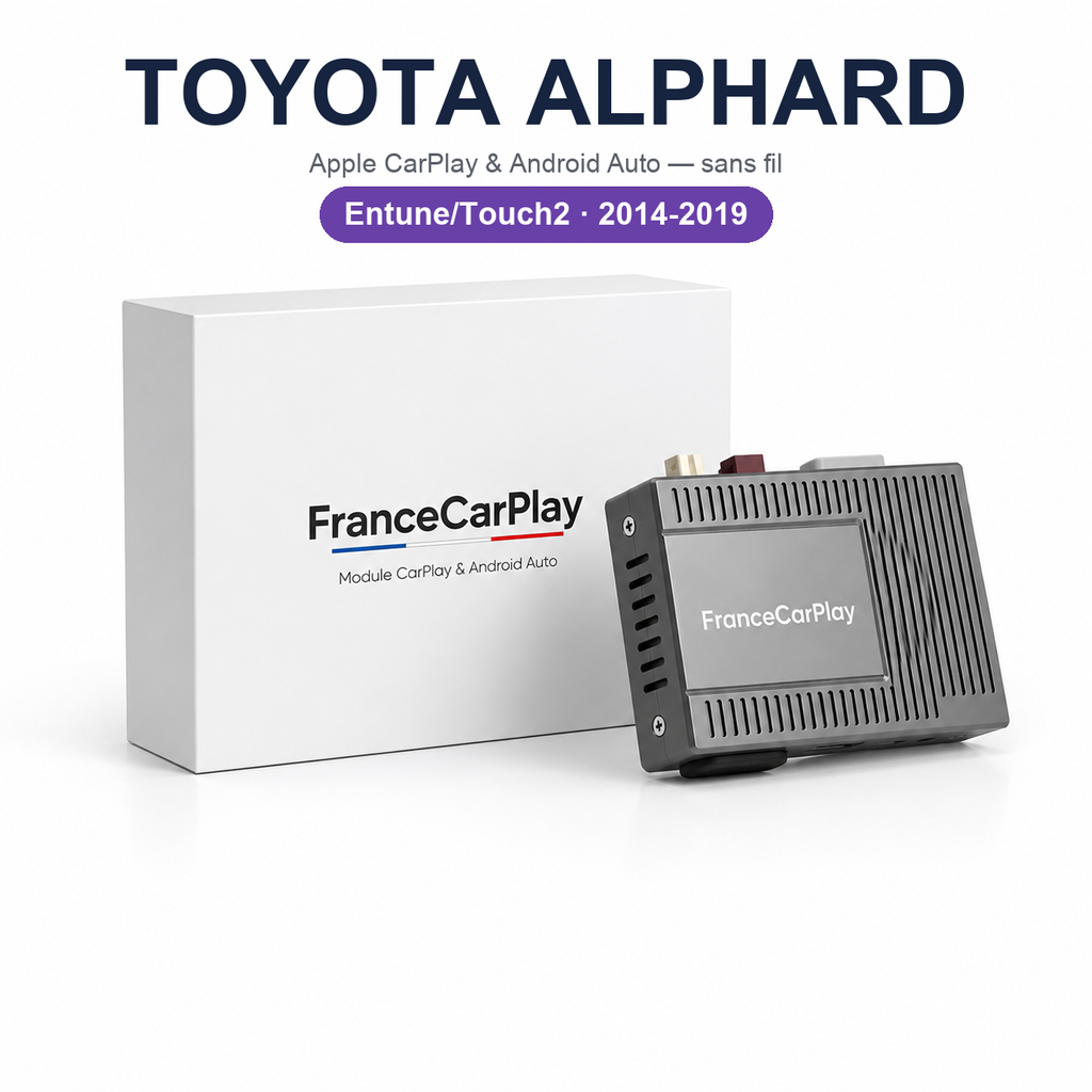 Boîtier CarPlay et Android Auto sans fil pour Toyota Alphard (2014-2019)