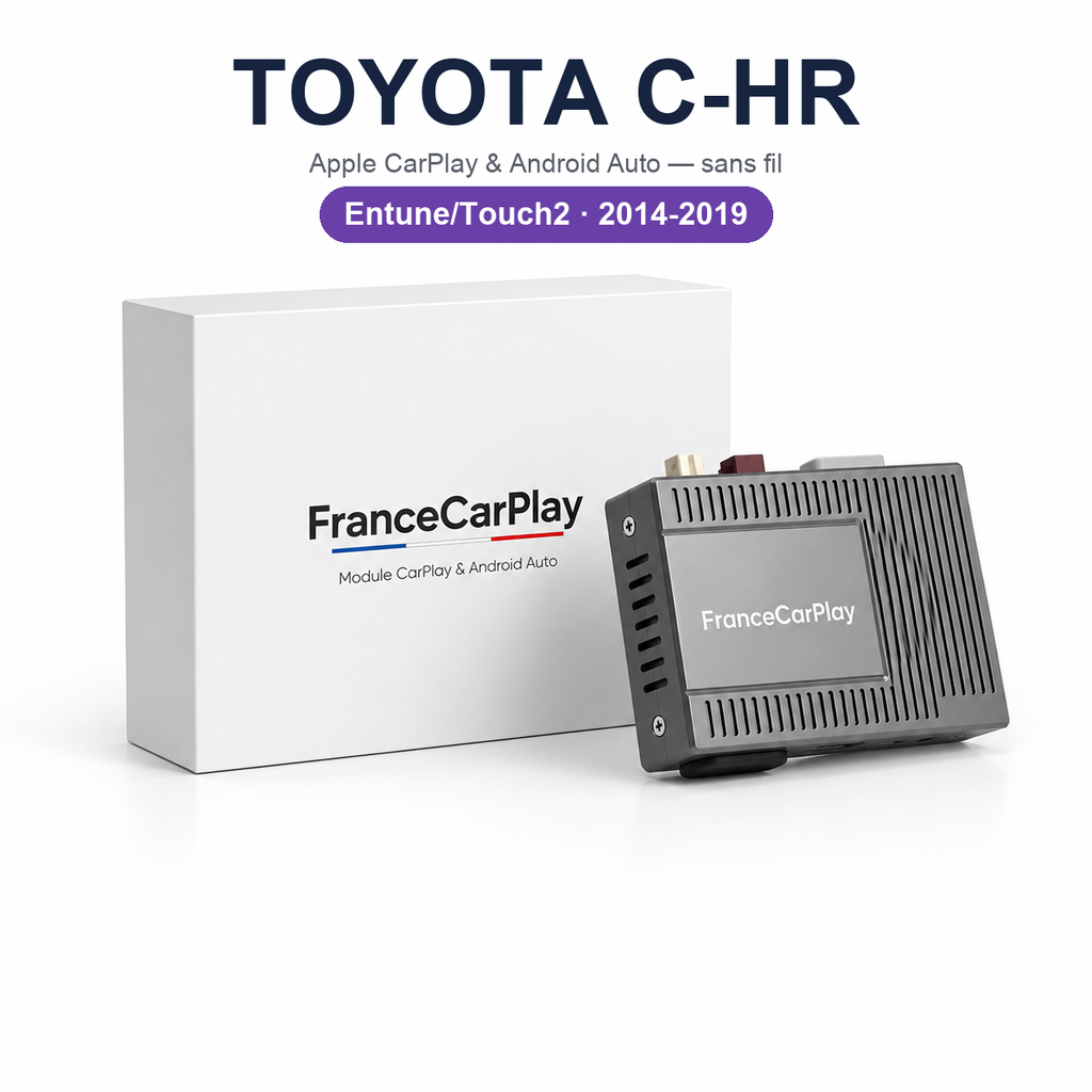 Boîtier CarPlay et Android Auto sans fil pour Toyota C-HR (2014-2019)