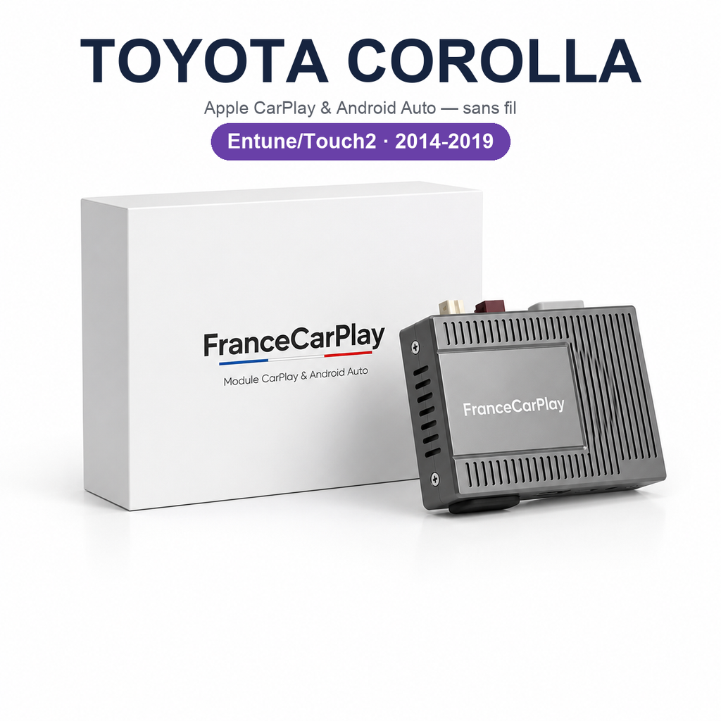 Boîtier CarPlay et Android Auto sans fil pour Toyota Corolla (2014-2019)
