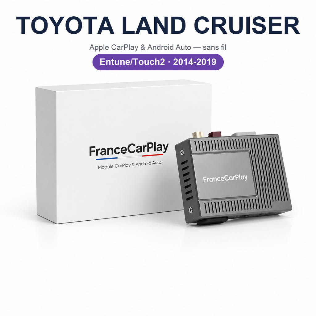 Boîtier CarPlay et Android Auto sans fil pour Toyota Land Cruiser (2014-2019)