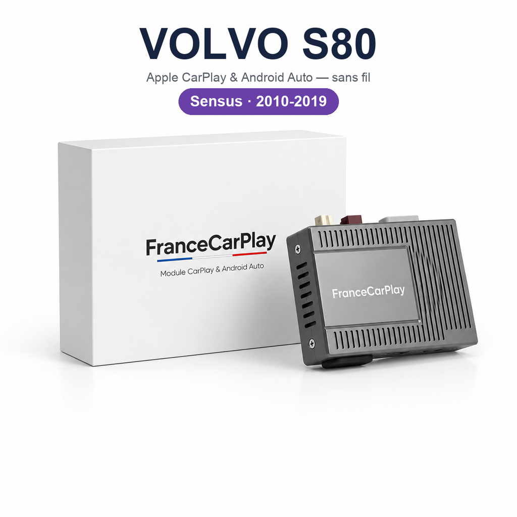 Boîtier CarPlay et Android Auto sans fil pour Volvo S80 (2010-2018)