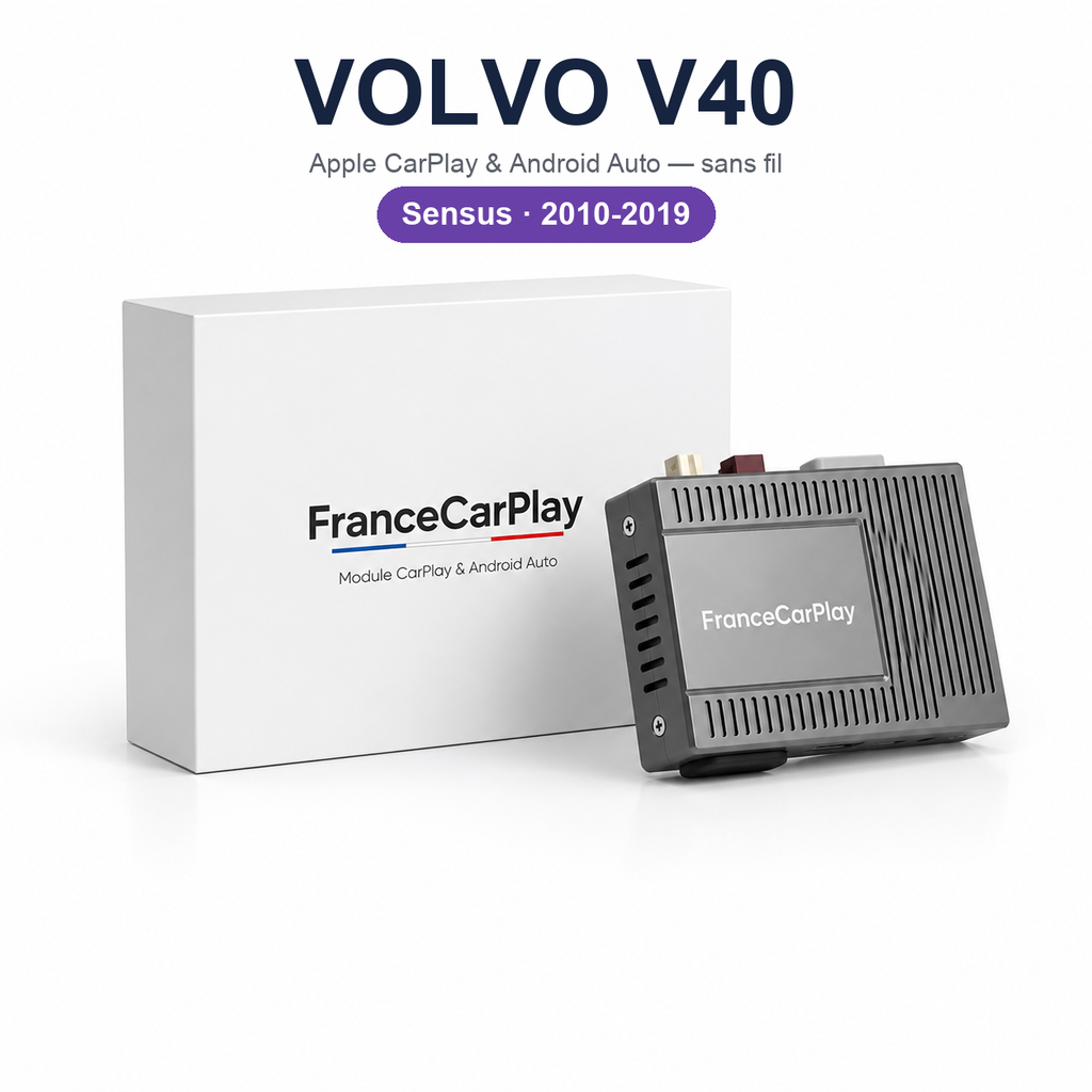 Boîtier CarPlay et Android Auto sans fil pour Volvo V40 (2010-2018)