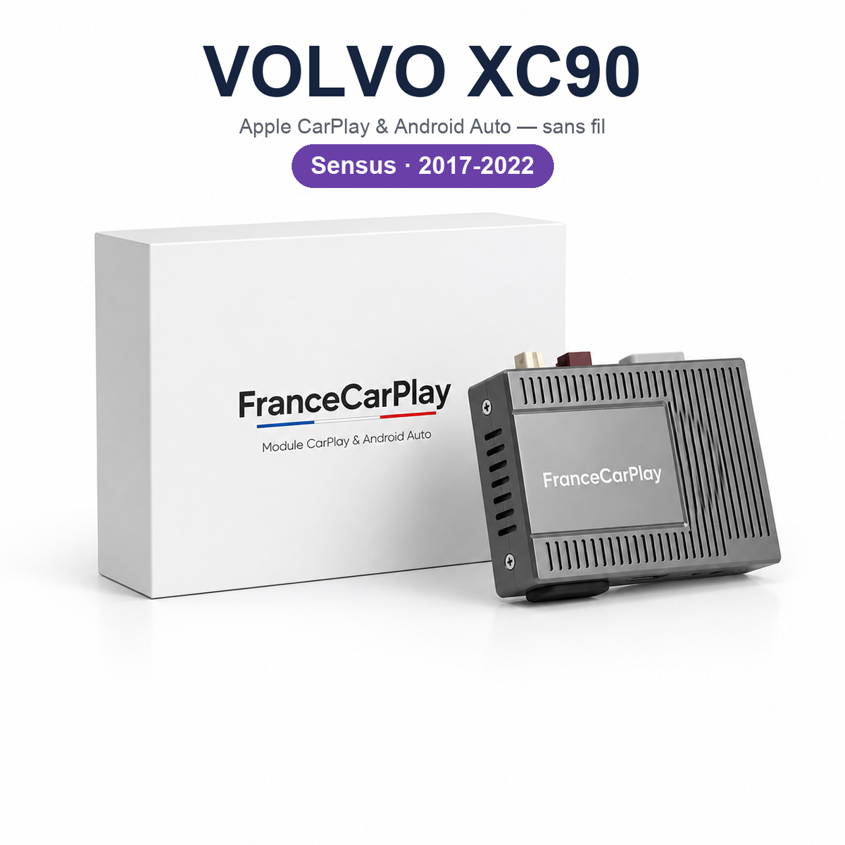 Boîtier CarPlay et Android Auto sans fil pour Volvo XC90 (2017-2022)