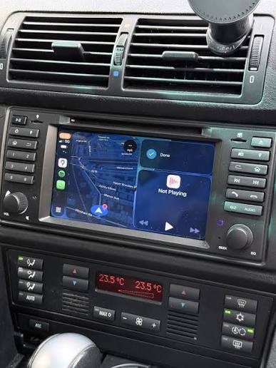 Autoradio CarPlay BMW Série 5 E39 / X5 E53 compatible caméra de recul