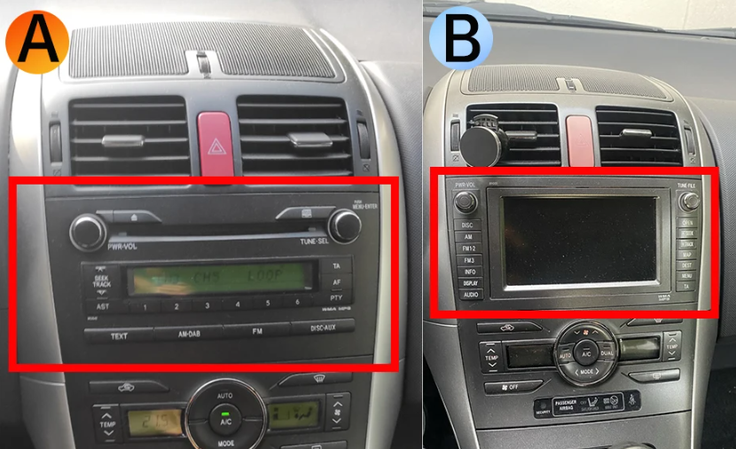 Autoradio CarPlay Toyota Auris compatible caméra de recul