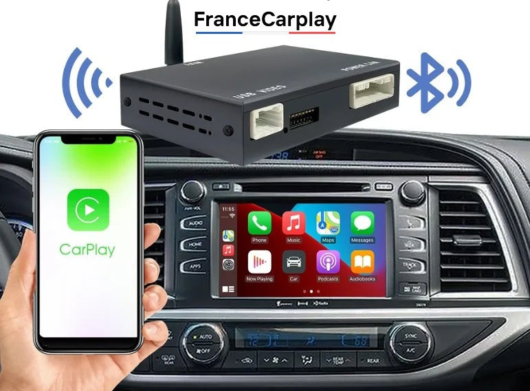 Écran CarPlay et Android Auto sans fil pour Toyota Verso (2009-2018)