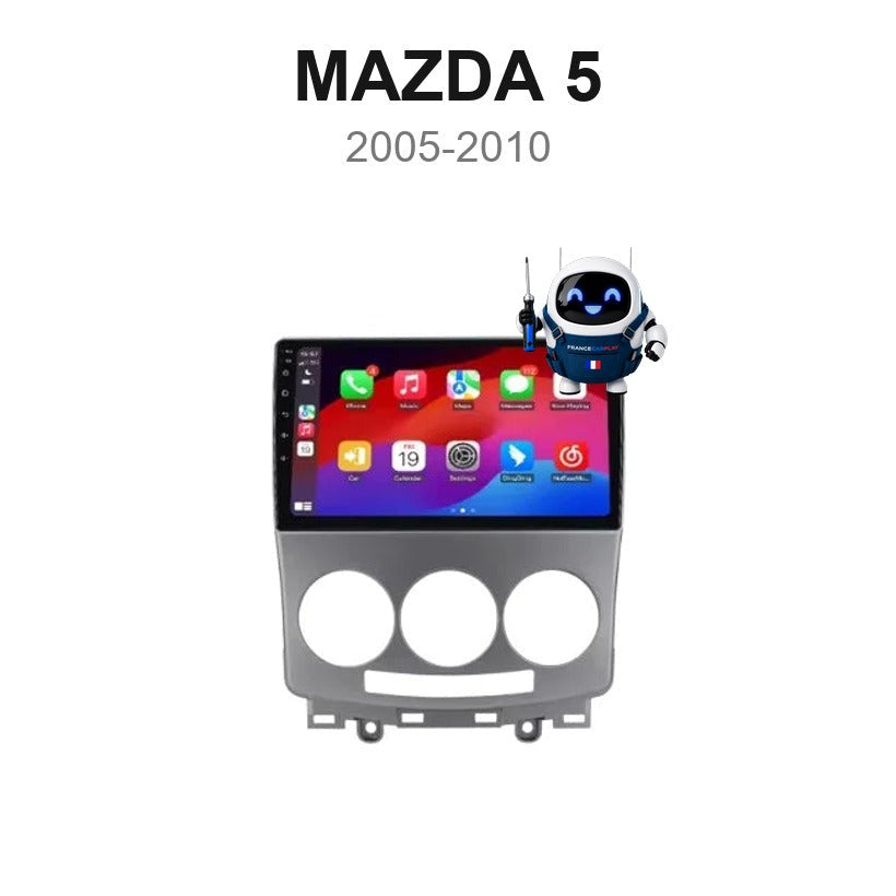 Écran CarPlay et Android Auto sans fil pour Mazda 5 (2005-2010)