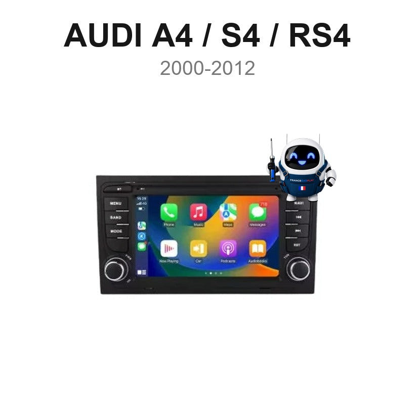 Écran CarPlay et Android Auto sans fil pour Audi A4 / S4 / RS4 (2000-2012)