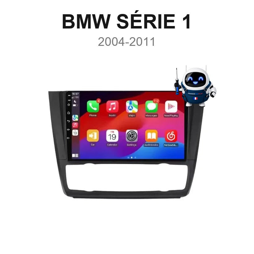 Écran CarPlay et Android Auto sans fil pour BMW Série 1 (2004-2011)