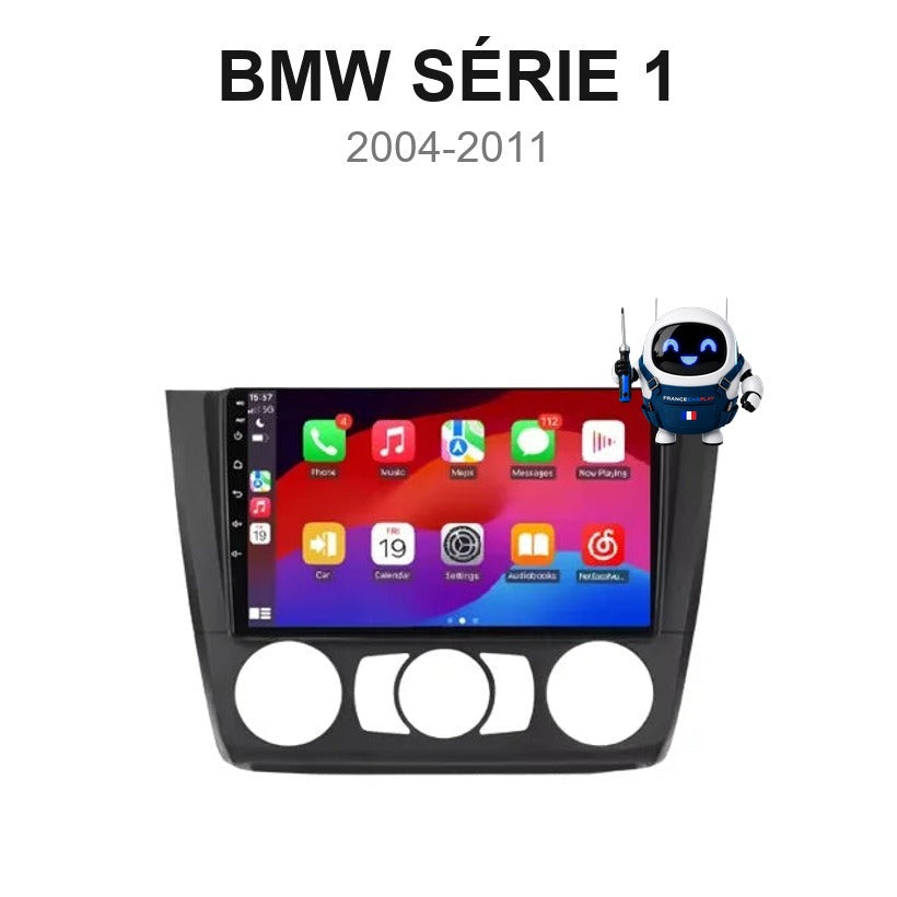 Écran CarPlay et Android Auto sans fil pour BMW Série 1 (2004-2011)