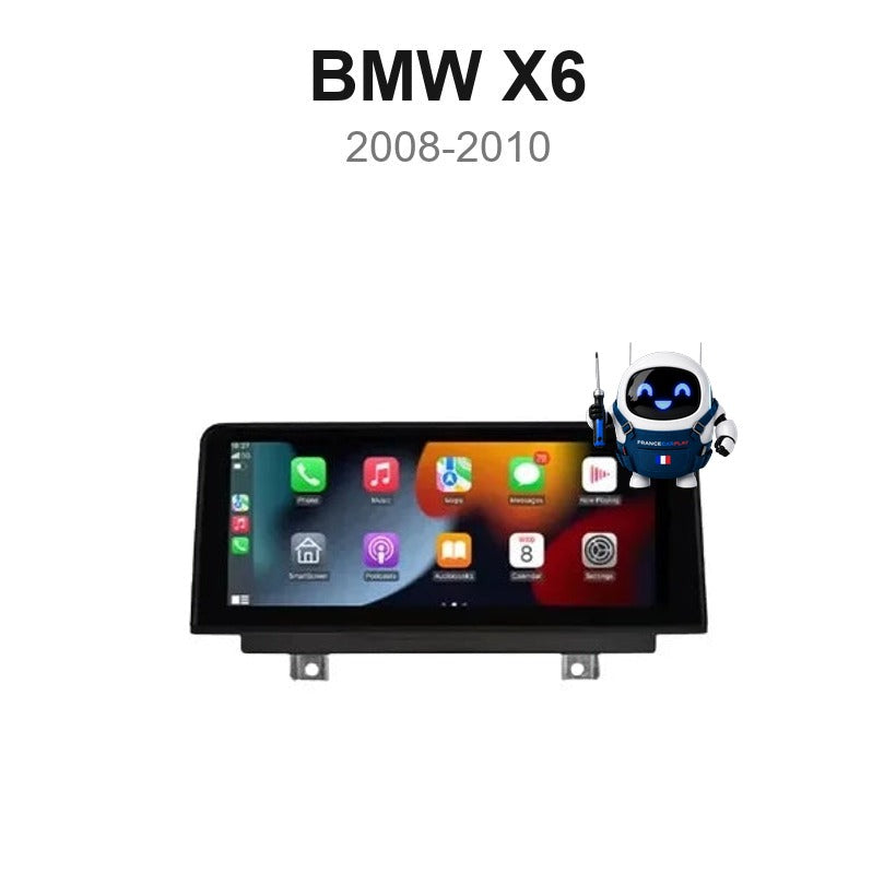 Écran CarPlay et Android Auto sans fil pour BMW X6 E71/E72 CIC (2008-2010)