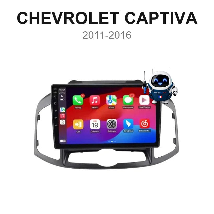 Écran CarPlay et Android Auto sans fil pour Chevrolet Captiva (2011-2016)