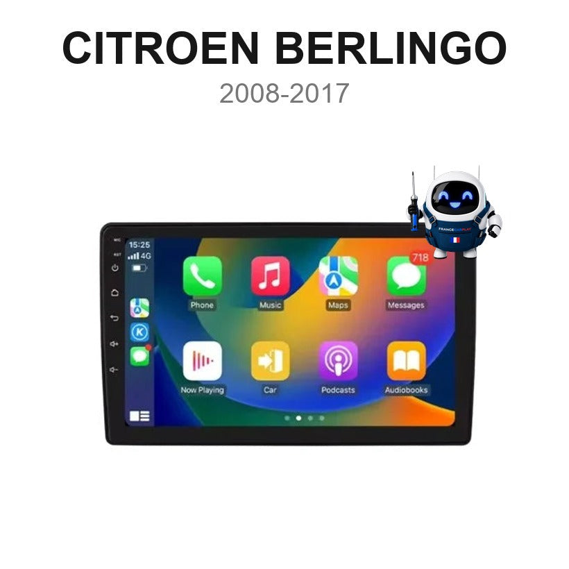 Écran CarPlay et Android Auto sans fil pour Citroën Berlingo (2008-2017)