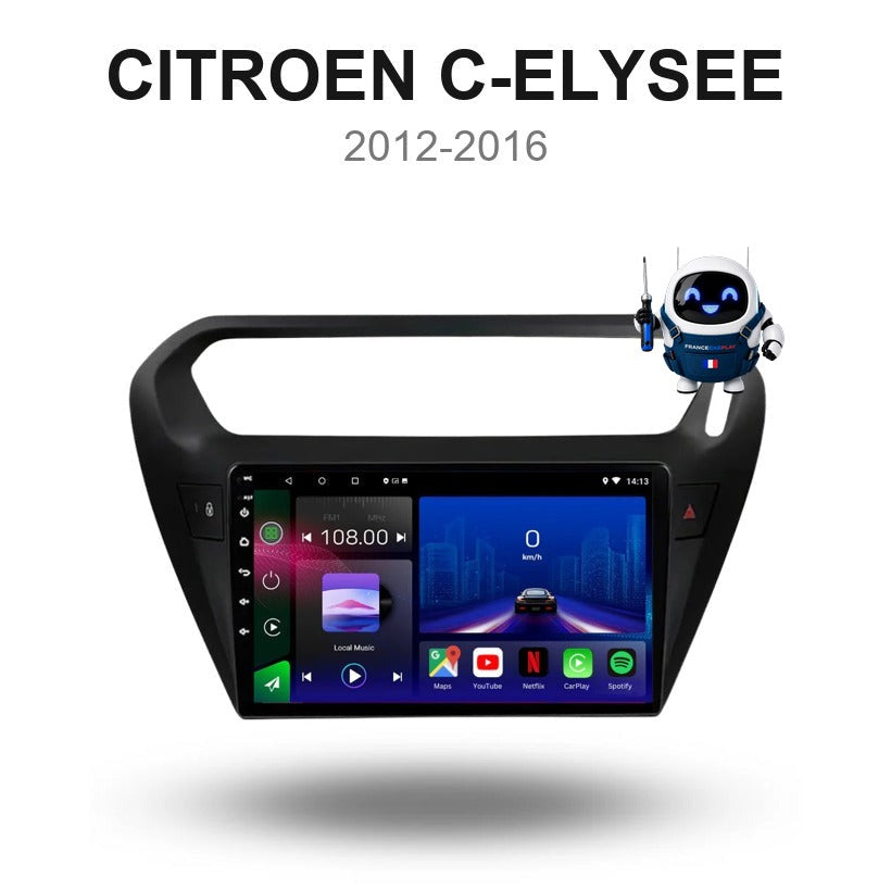 Écran CarPlay et Android Auto sans fil pour Citroën C-Elysée (2012-2016)