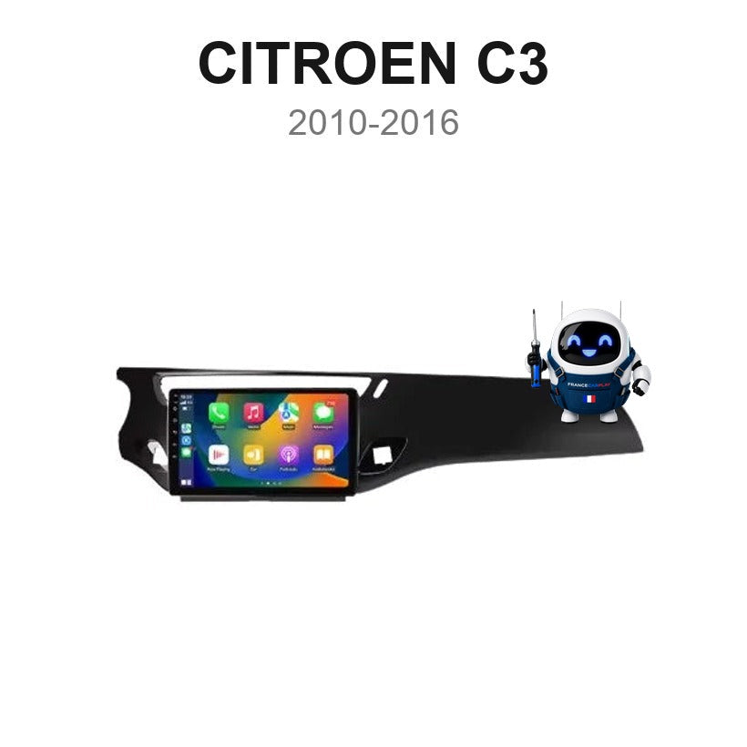 Écran CarPlay et Android Auto sans fil pour Citroën C3 (2010-2016)