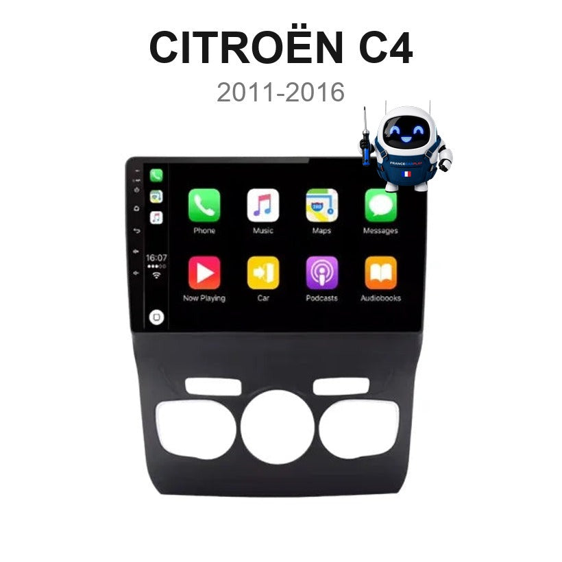 Écran CarPlay et Android Auto sans fil pour Citroën C4 (2011-2016)