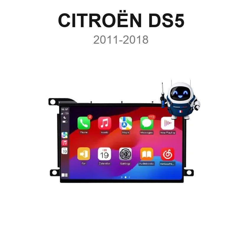 Écran CarPlay et Android Auto sans fil pour Citroën DS5 (2011-2018)