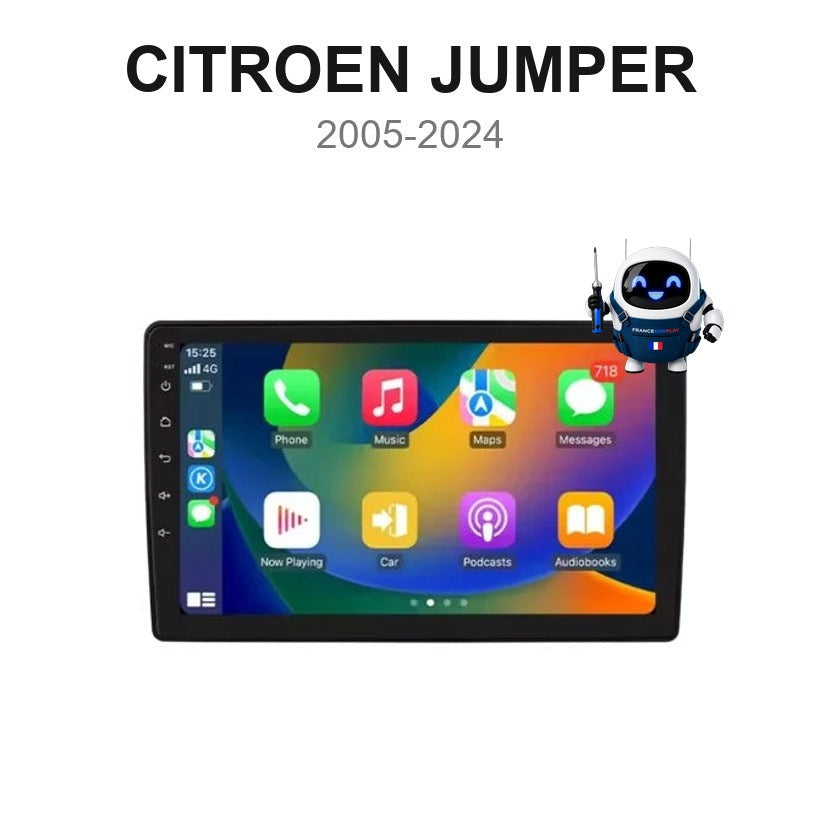 Écran CarPlay et Android Auto sans fil pour Citroën Jumper (2005-2024)