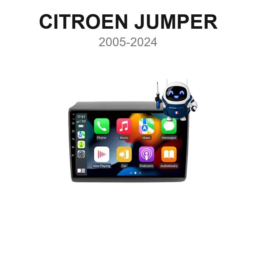 Écran CarPlay et Android Auto sans fil pour Citroën Jumper (2005-2024)
