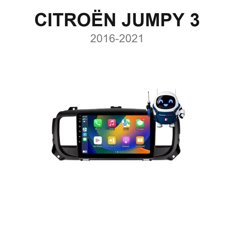 Écran CarPlay et Android Auto sans fil pour Citroën Jumpy 3 (2016-2021)