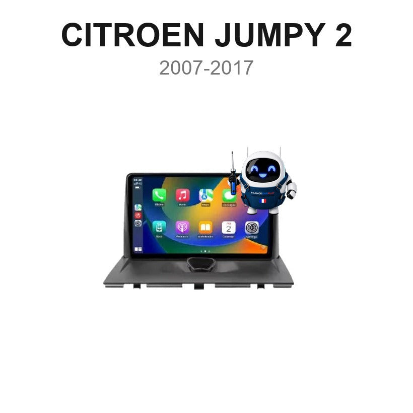 Écran CarPlay et Android Auto sans fil pour Citroën Jumpy 2 (2007-2017)