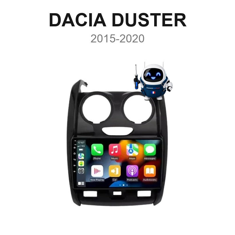 Écran CarPlay et Android Auto sans fil pour Dacia Duster (2015-2020)