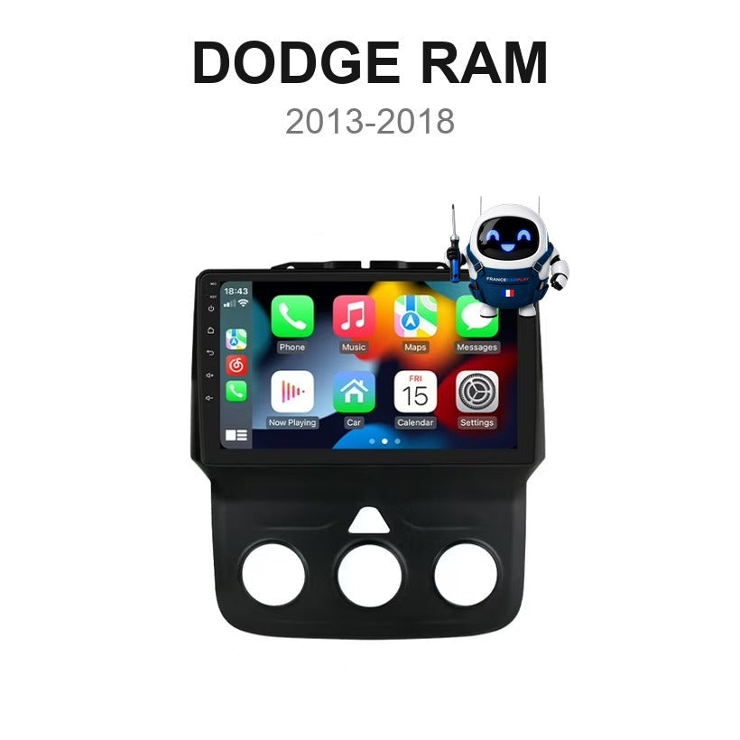 Écran CarPlay et Android Auto sans fil pour Dodge Ram (2013-2018)