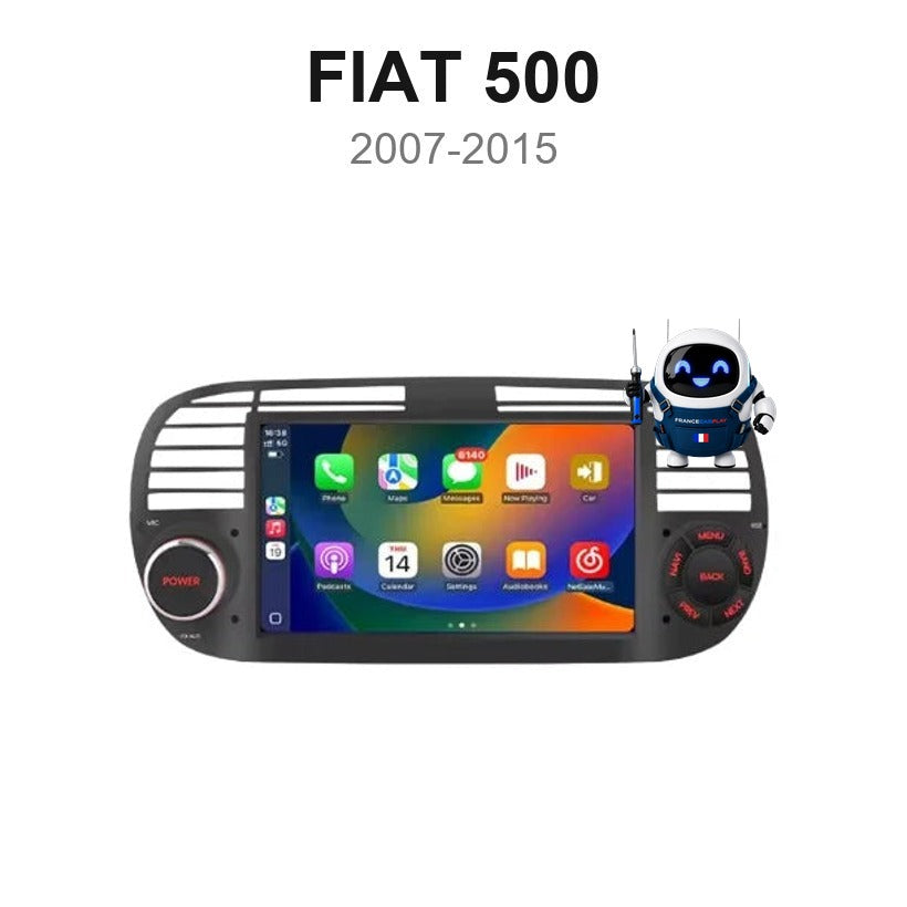 Écran CarPlay et Android Auto sans fil pour Fiat 500 (2007-2015)