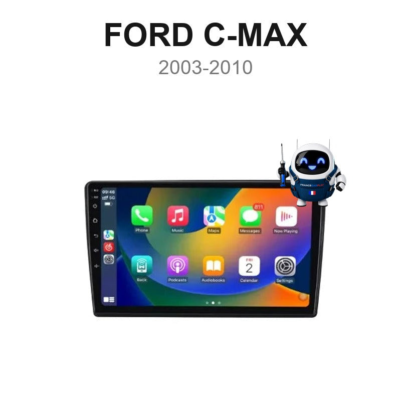 Écran CarPlay et Android Auto sans fil pour Ford C-Max (2003-2010)