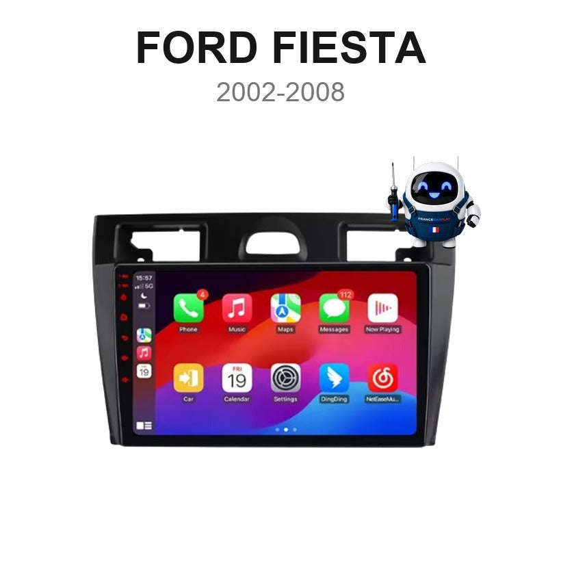 Écran CarPlay et Android Auto sans fil pour Ford Fiesta (2002-2008)