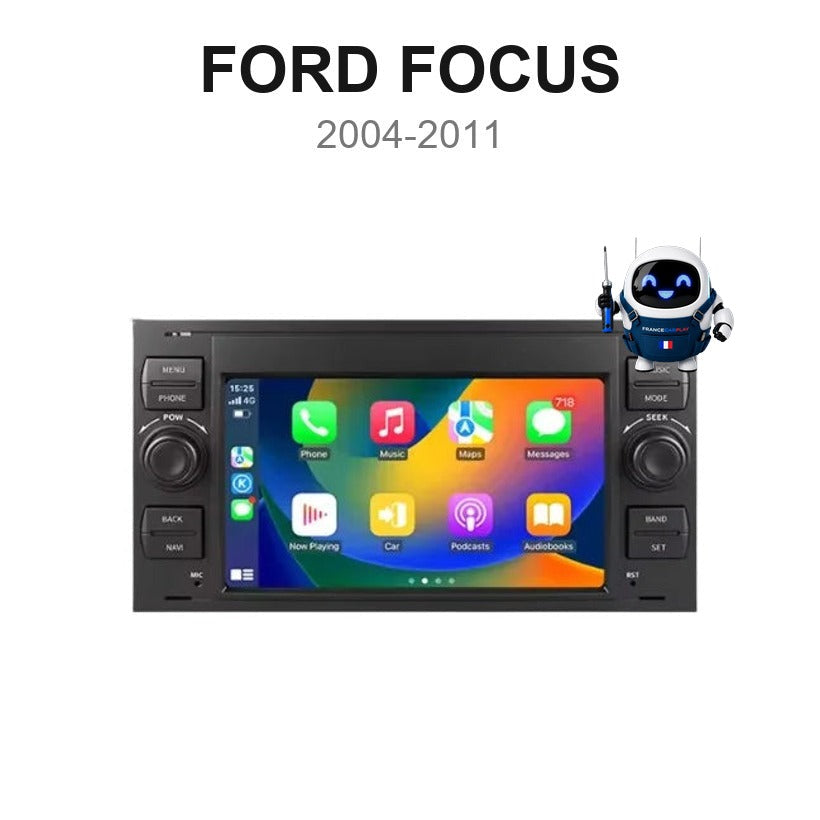 Écran CarPlay et Android Auto sans fil pour Ford Focus (2004-2011)
