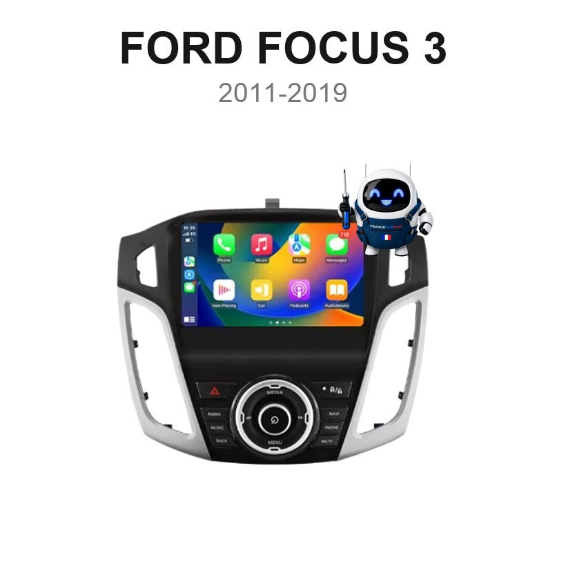 Écran CarPlay et Android Auto sans fil pour Ford Focus 3 (2011-2019)