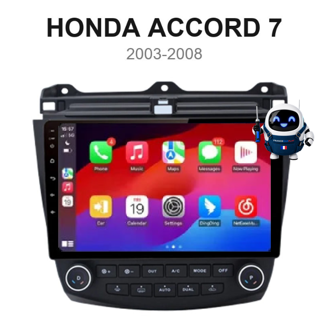 Écran CarPlay et Android Auto sans fil pour Honda Accord 7 (2003-2008)