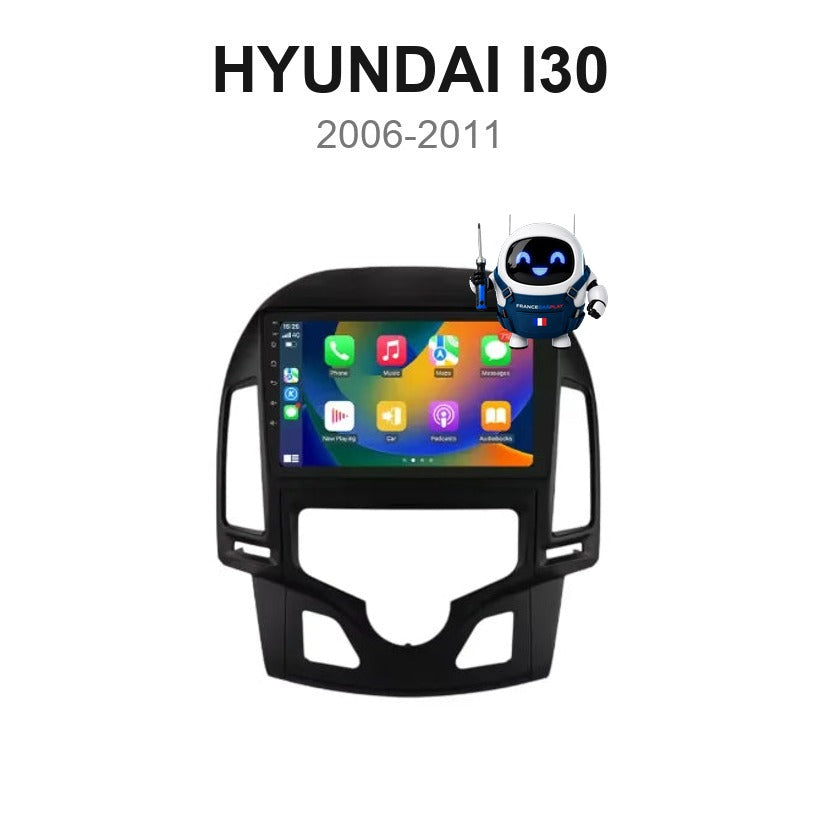 Écran CarPlay et Android Auto sans fil pour Hyundai i30 (2006-2011)