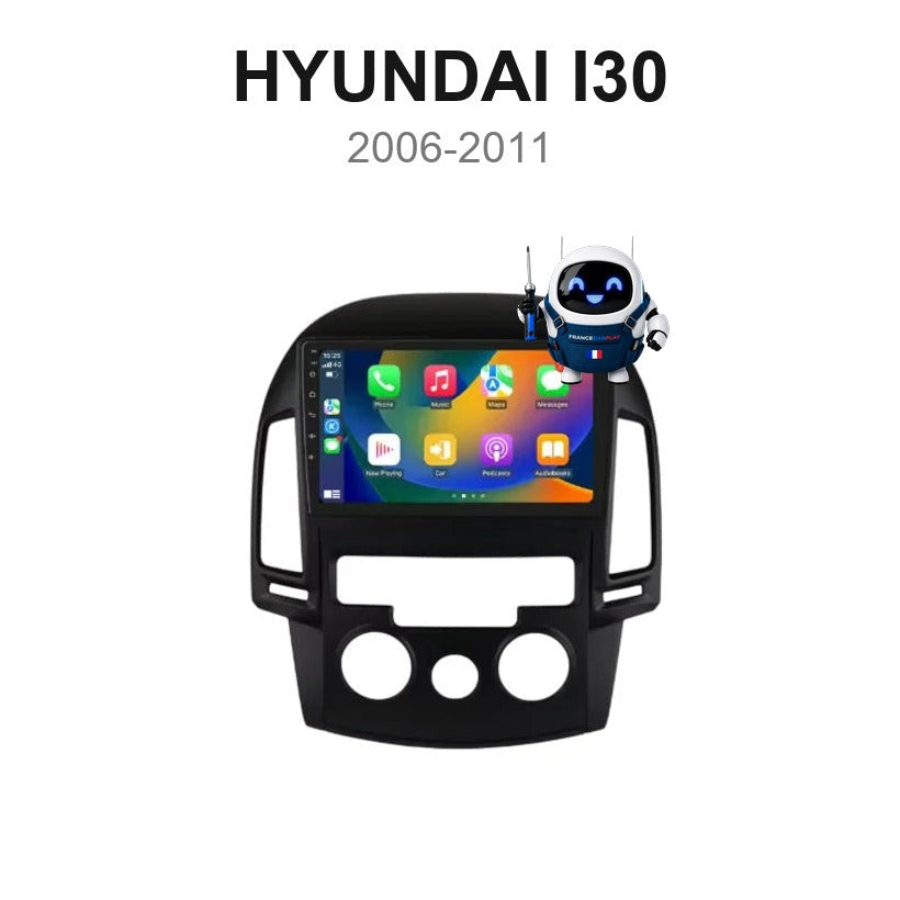 Écran CarPlay et Android Auto sans fil pour Hyundai i30 (2006-2011)