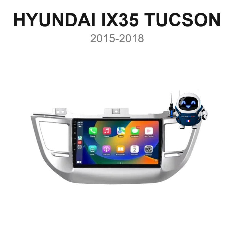 Écran CarPlay et Android Auto sans fil pour Hyundai ix35 | Tucson (2015-2018)