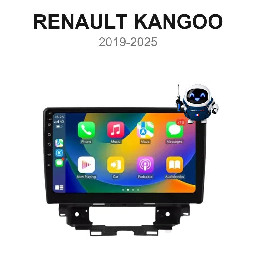 Écran CarPlay et Android Auto sans fil pour Renault Kangoo (sans écran d'origine) (2019-2025)