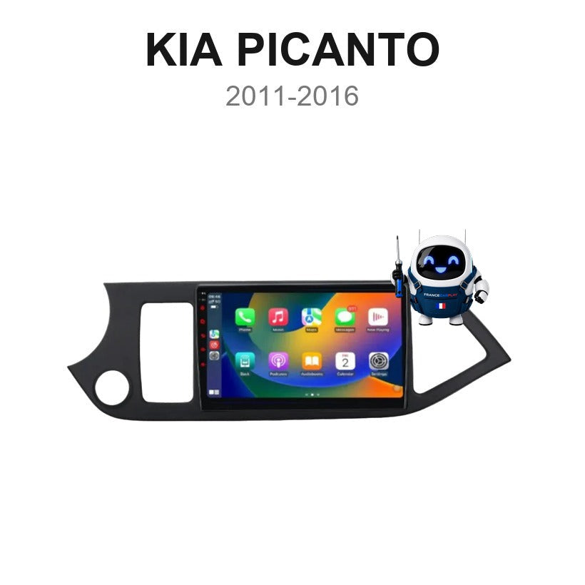 Écran CarPlay et Android Auto sans fil pour Kia Picanto (2011-2016)
