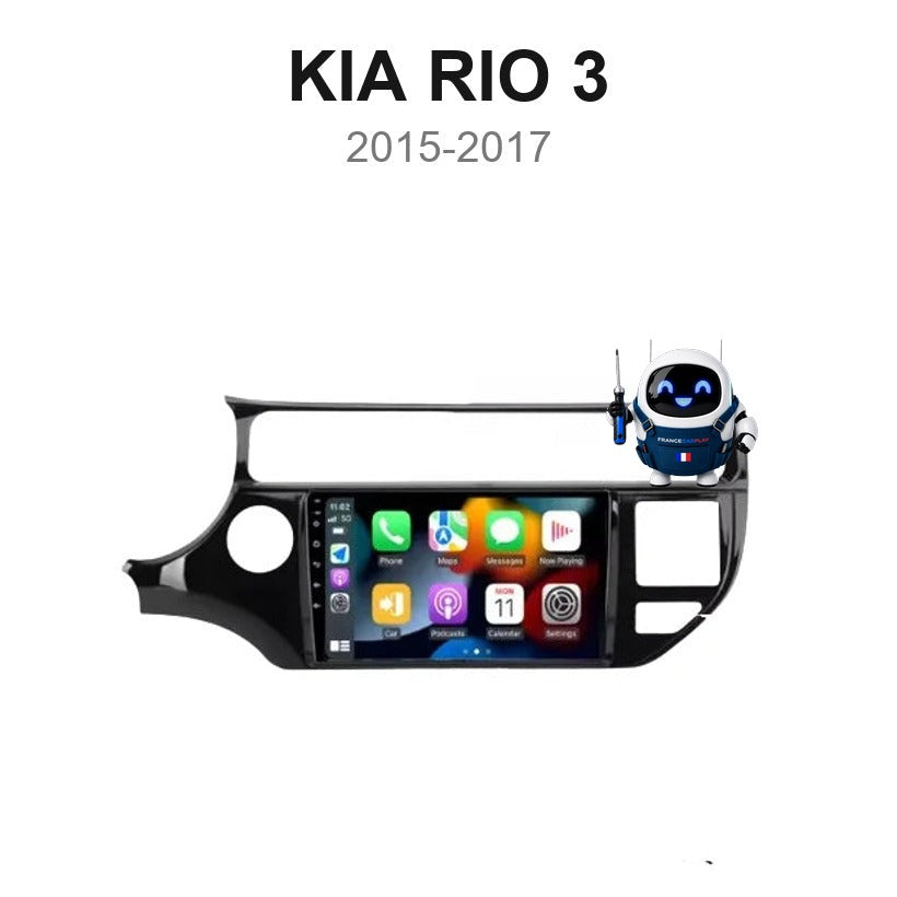 Écran CarPlay et Android Auto sans fil pour Kia Rio 3 (2015-2017)