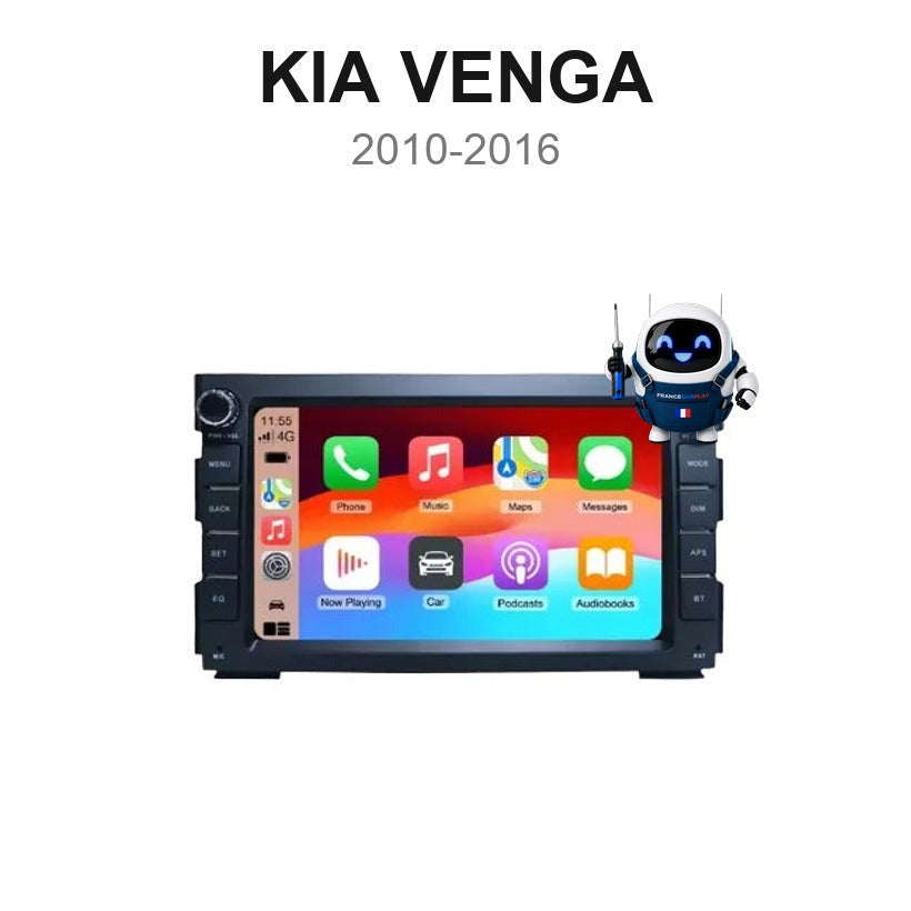 Écran CarPlay et Android Auto sans fil pour Kia Venga (2010-2016)